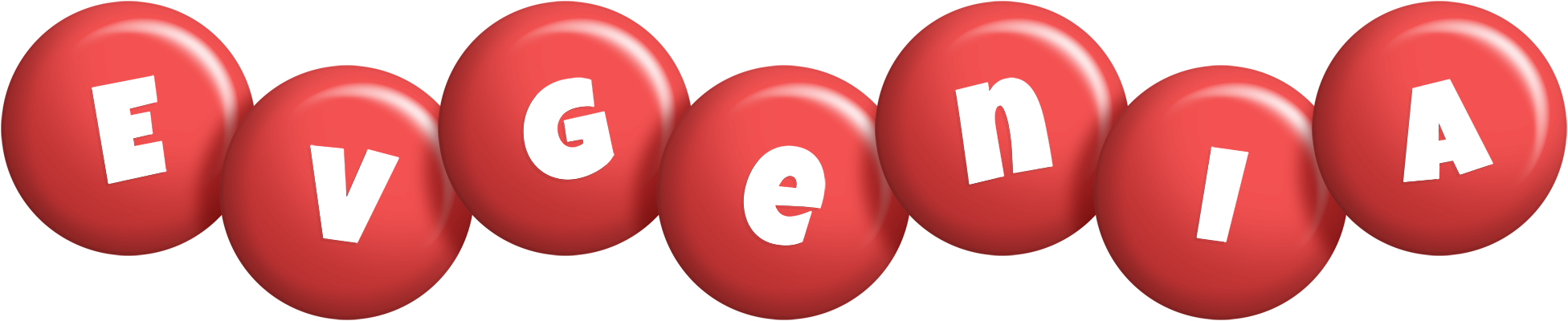 Evgenia candy-red logo