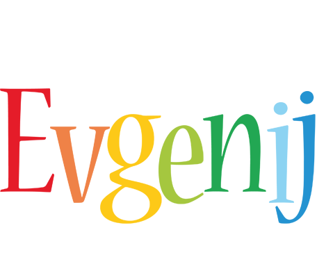 Evgenij birthday logo