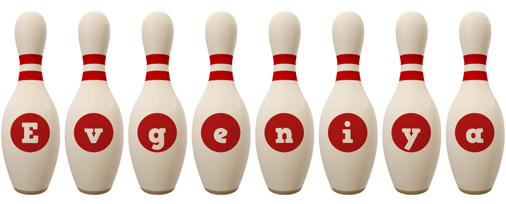 Evgeniya bowling-pin logo