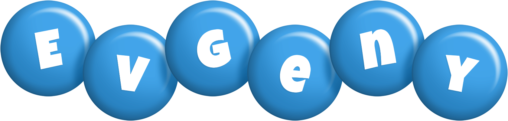 Evgeny candy-blue logo