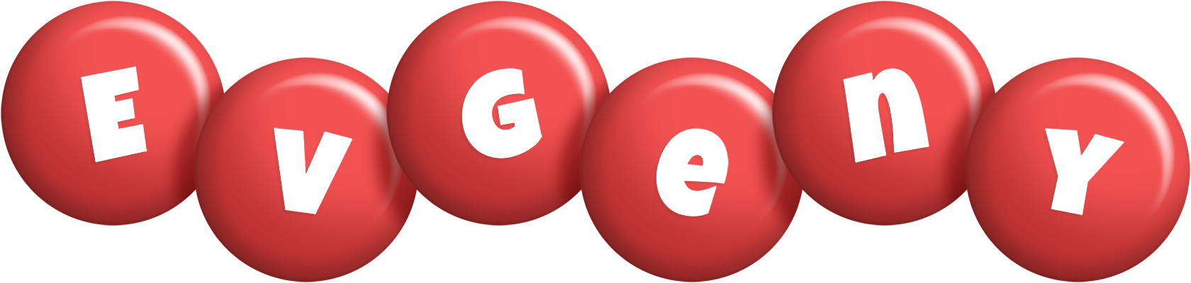 Evgeny candy-red logo