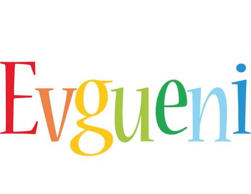 Evgueni birthday logo