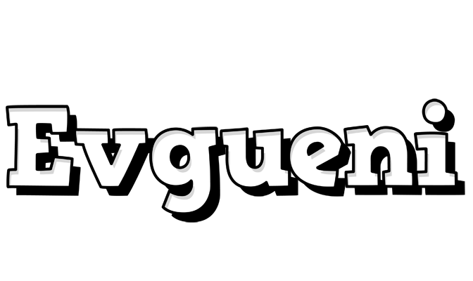Evgueni snowing logo