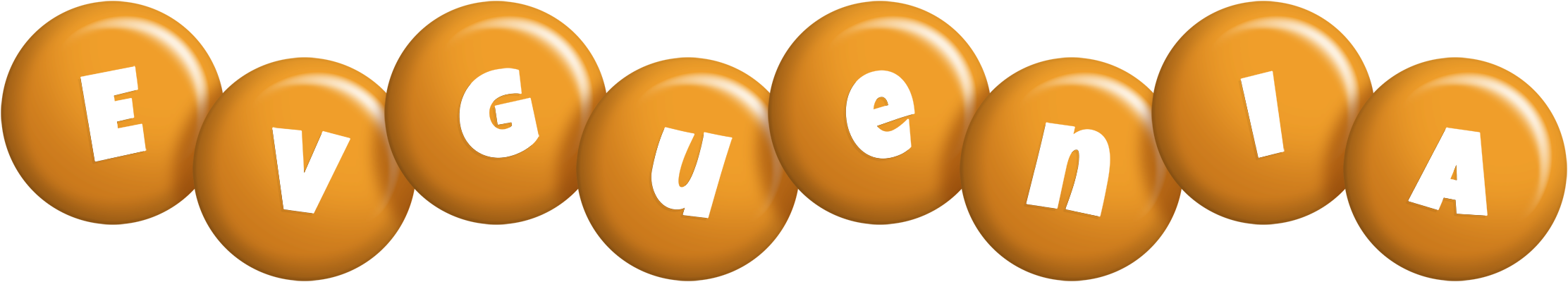 Evguenia candy-orange logo