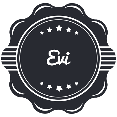 Evi badge logo