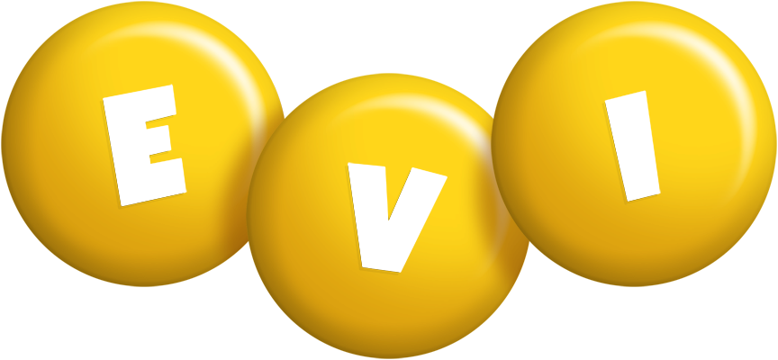 Evi candy-yellow logo