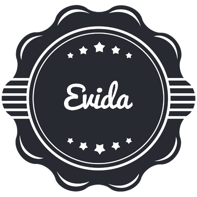 Evida badge logo