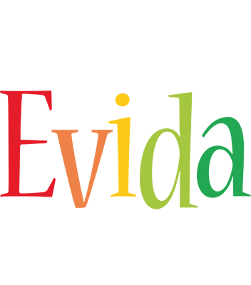 Evida birthday logo