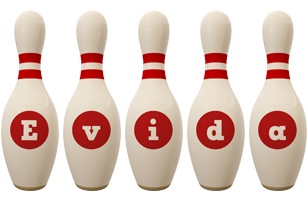 Evida bowling-pin logo