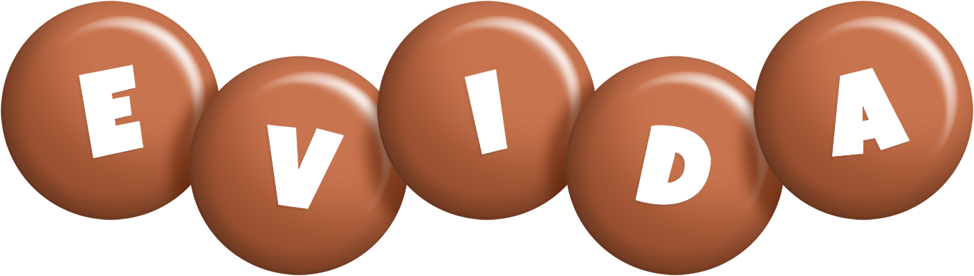 Evida candy-brown logo