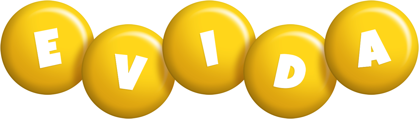 Evida candy-yellow logo