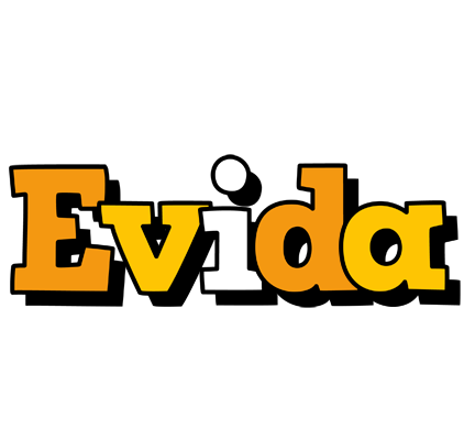 Evida cartoon logo