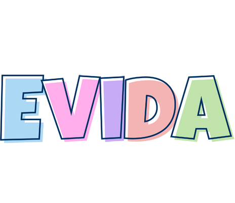 Evida pastel logo