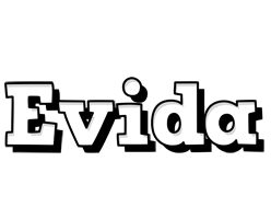 Evida snowing logo