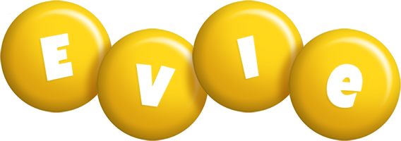 Evie candy-yellow logo