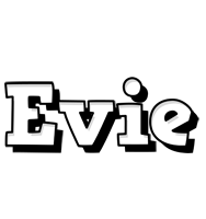 Evie snowing logo