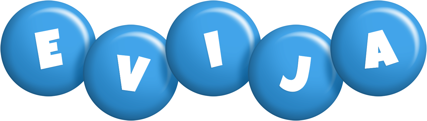 Evija candy-blue logo