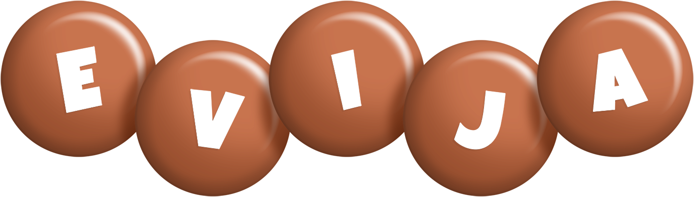 Evija candy-brown logo