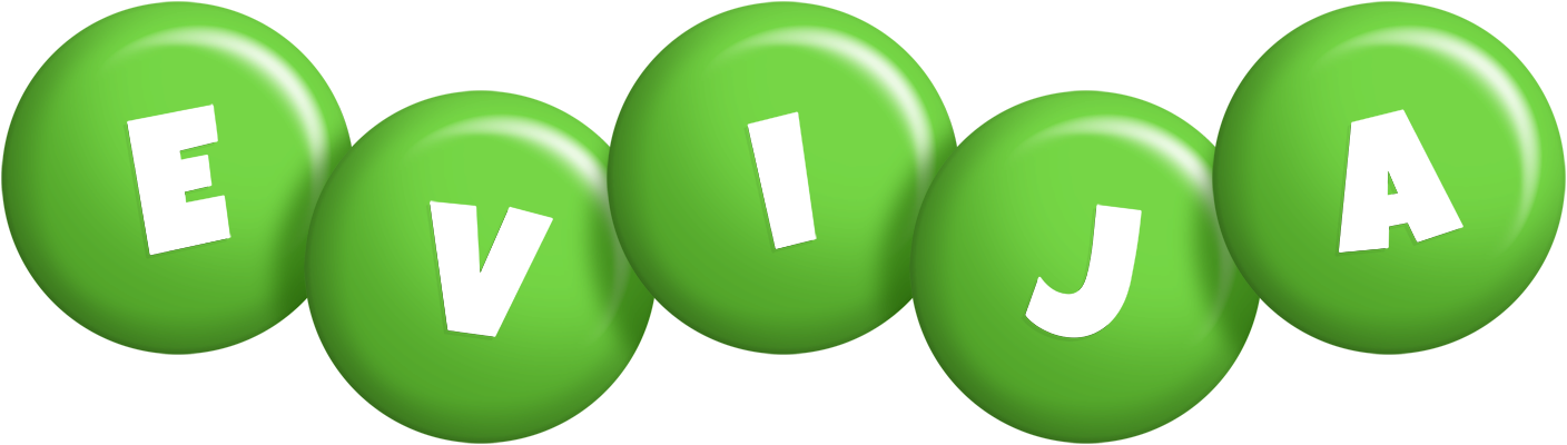 Evija candy-green logo