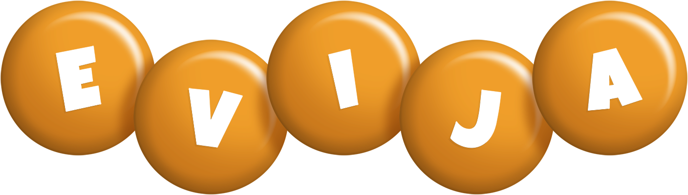 Evija candy-orange logo