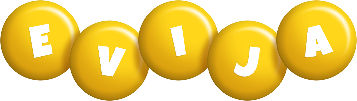 Evija candy-yellow logo
