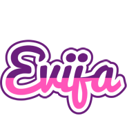 Evija cheerful logo