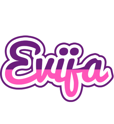 Evija cheerful logo