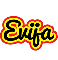 Evija flaming logo