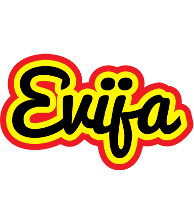 Evija flaming logo