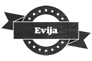 Evija grunge logo