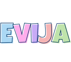 Evija pastel logo