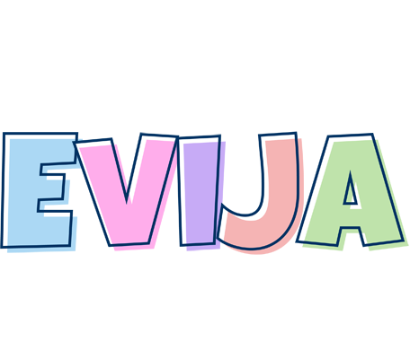 Evija pastel logo