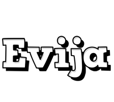 Evija snowing logo