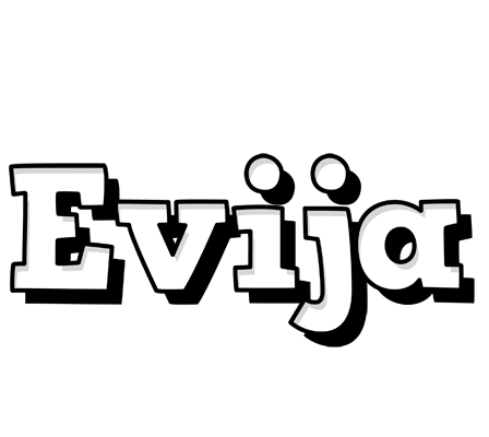 Evija snowing logo