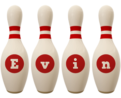 Evin bowling-pin logo