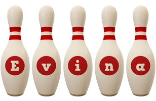 Evina bowling-pin logo