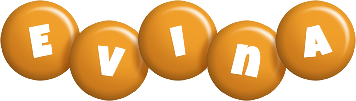 Evina candy-orange logo