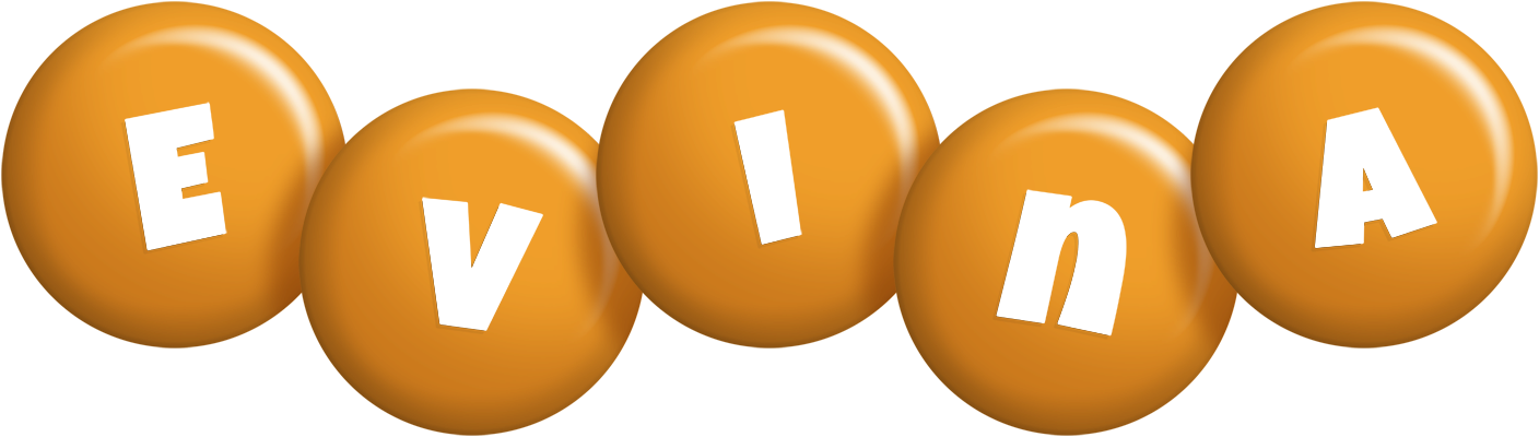 Evina candy-orange logo