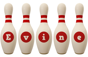 Evine bowling-pin logo