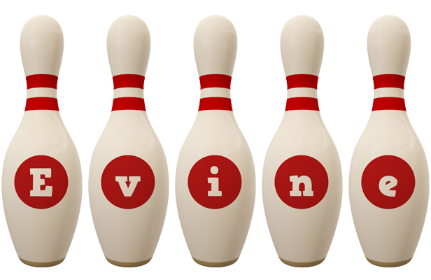 Evine bowling-pin logo