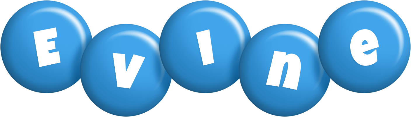 Evine candy-blue logo