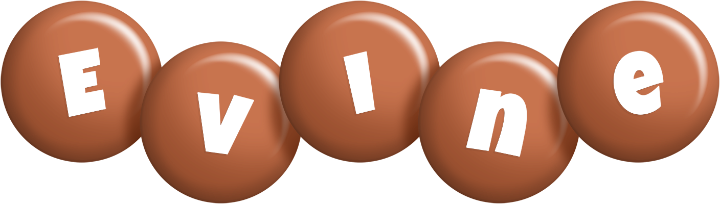 Evine candy-brown logo