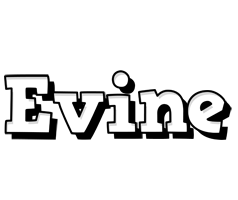 Evine snowing logo