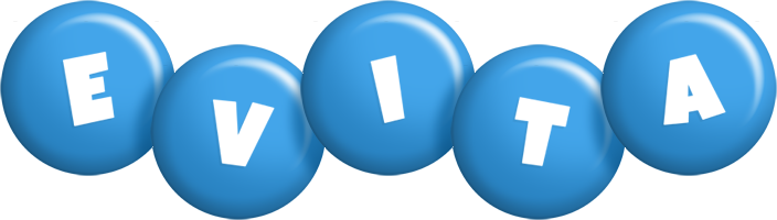 Evita candy-blue logo