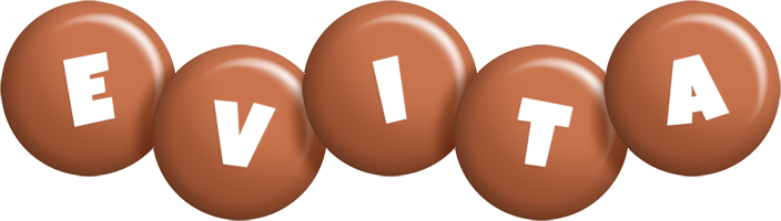 Evita candy-brown logo