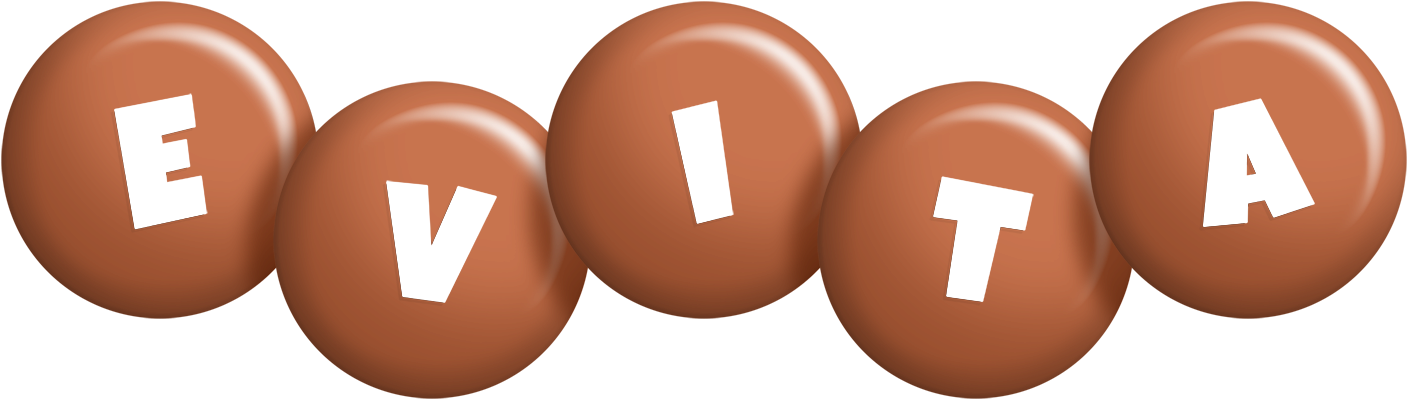 Evita candy-brown logo