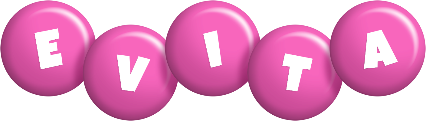 Evita candy-pink logo