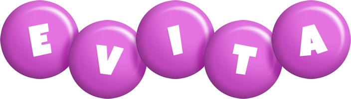 Evita candy-purple logo