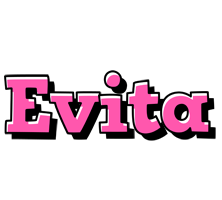 Evita girlish logo