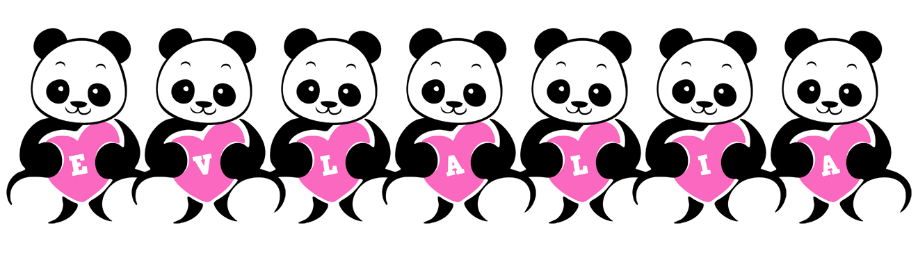 Evlalia love-panda logo